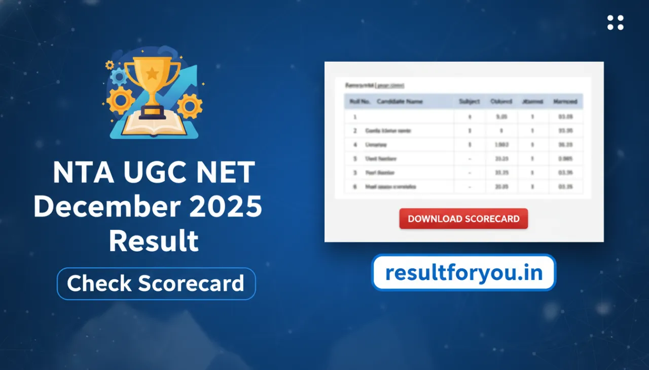NTA UGC NET December 2025 Result – Check Scorecard