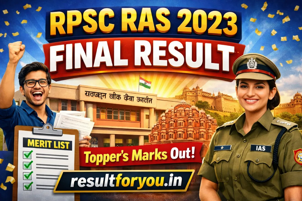 RPSC RAS 2023 Final Result