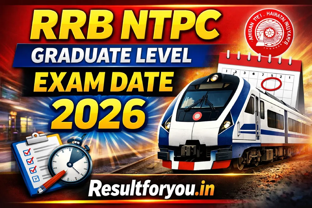 RRB NTPC Graduate Level Exam Date 2026