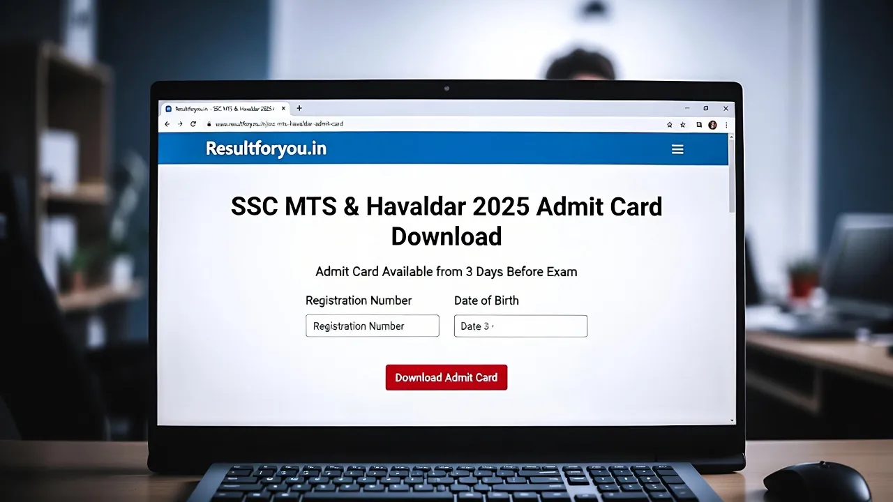 SSC MTS & Havaldar 2025 Admit Card Download