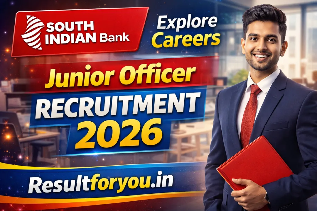 South Indian Bank Junior Officer Recruitment 2026