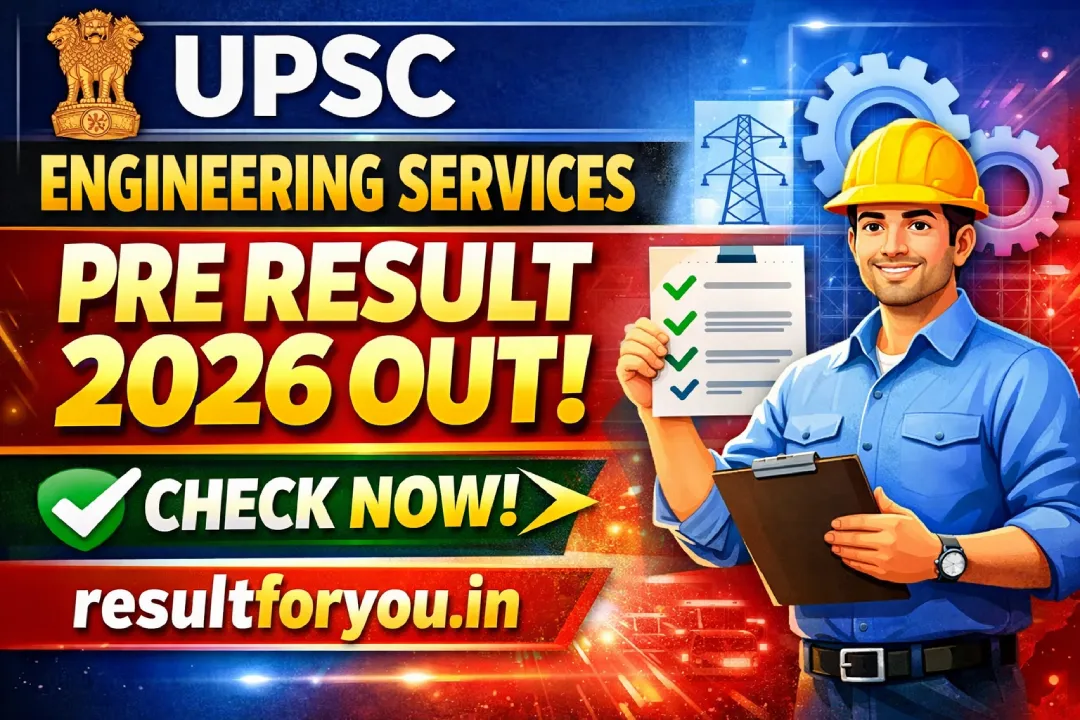 UPSC Engineering Services Pre Result 2026