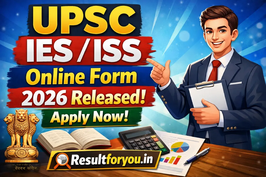 UPSC IES / ISS Online Form 2026 Released — Apply Now