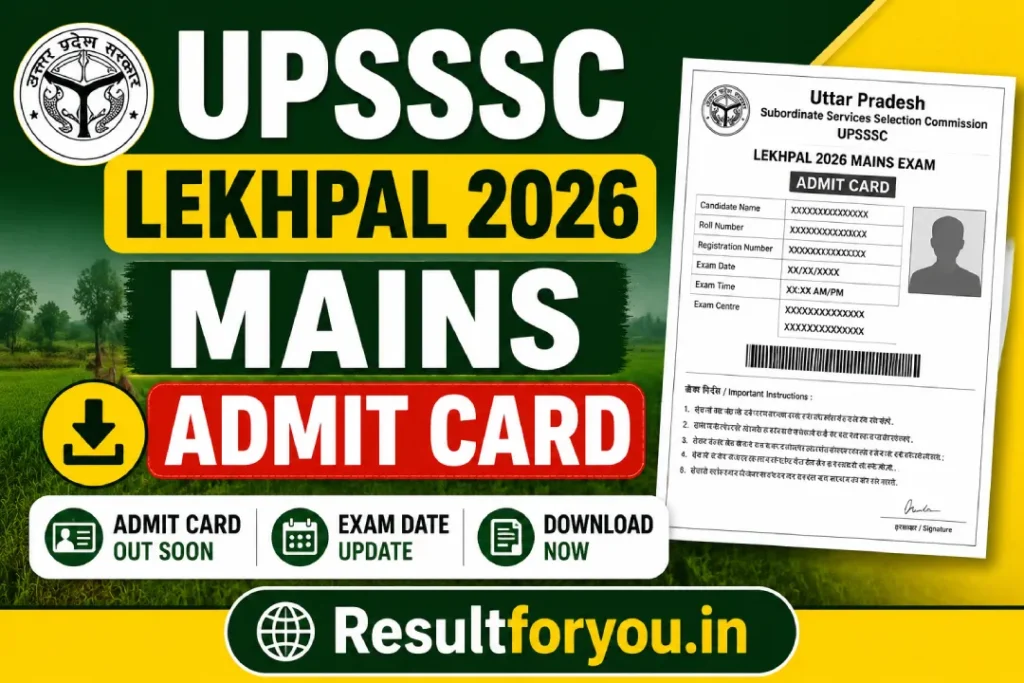 UPSSSC Lekhpal 2026