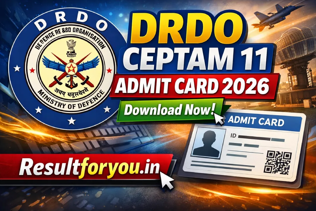 DRDO CEPTAM 11 Admit Card 2026