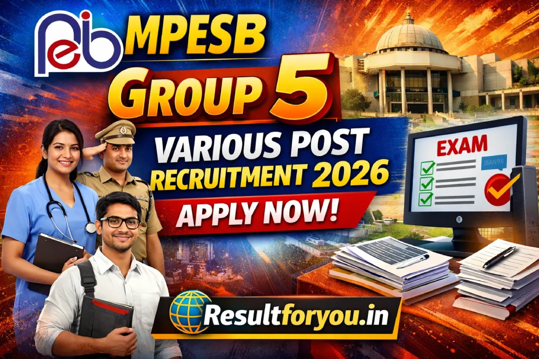 MPESB Group 5 Various Post Recruitment 2026