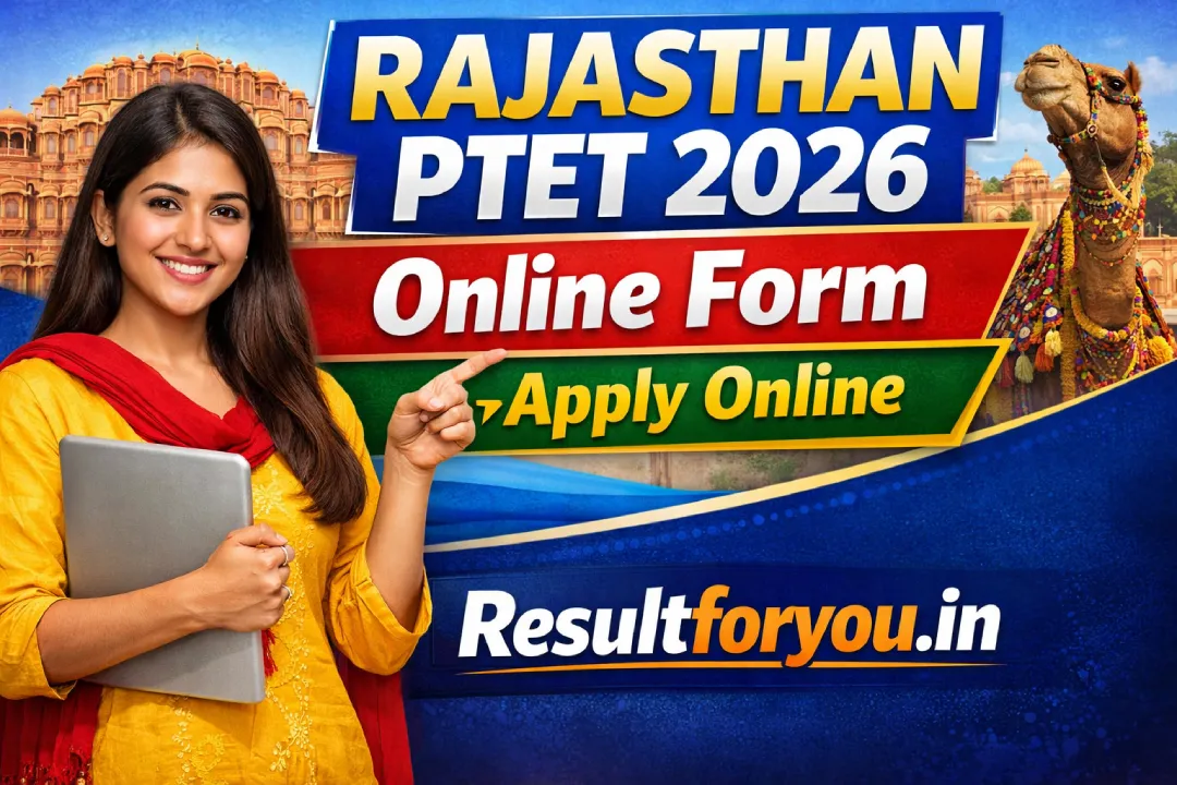 Rajasthan PTET 2026 Online Form: Apply Online