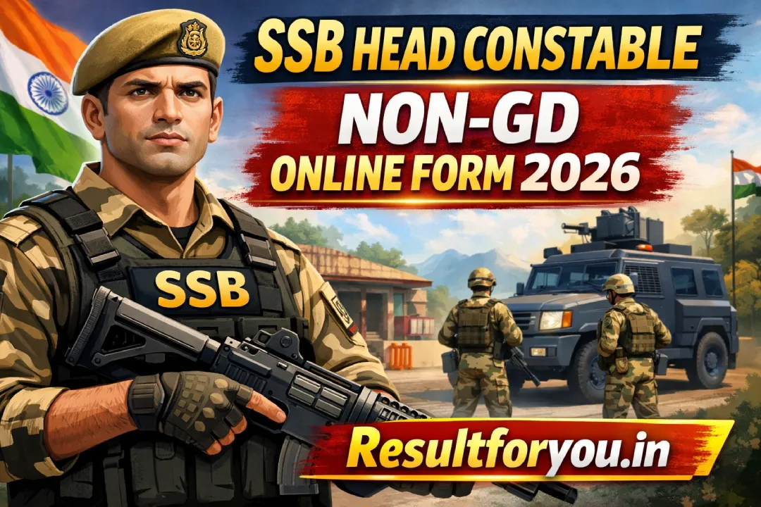 SSB Head Constable Non-GD Online Form 2026