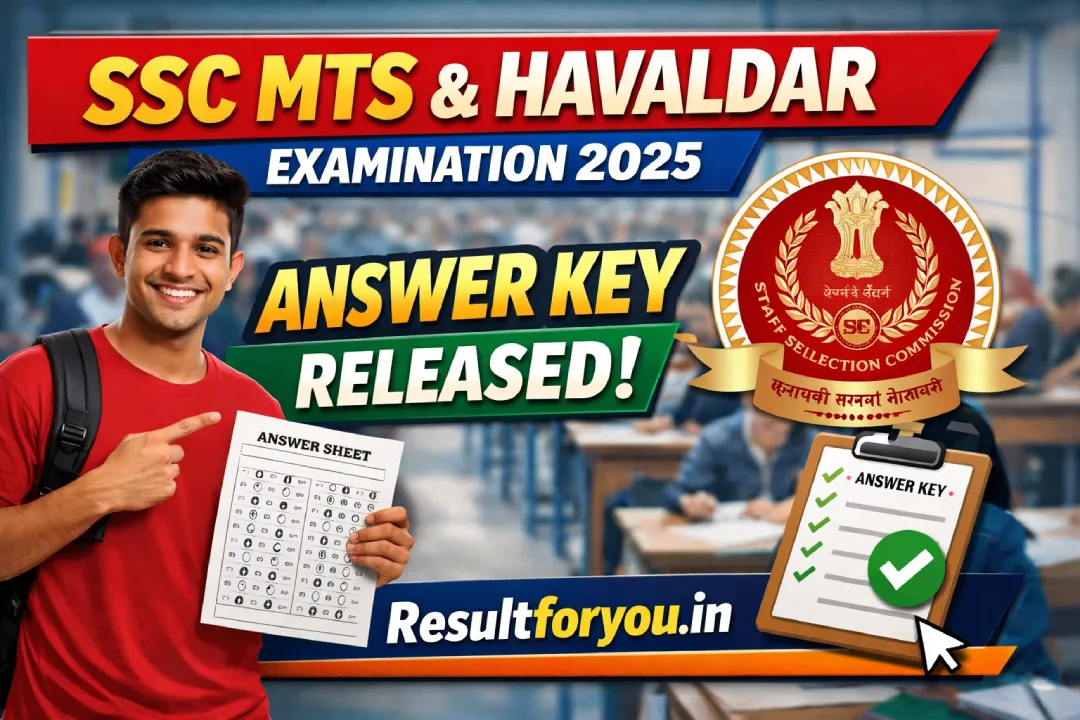 SSC MTS 2025 Answer Key