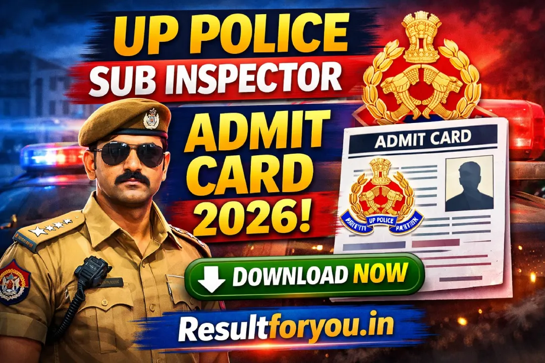 UP Police Sub Inspector Admit Card 2026
