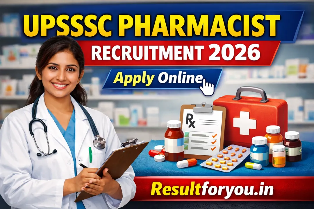 UPSSSC Pharmacist Recruitment 2026