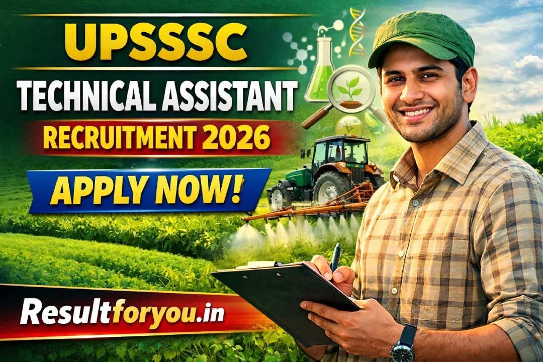UPSSSC Technical Assistant Recruitment 2026