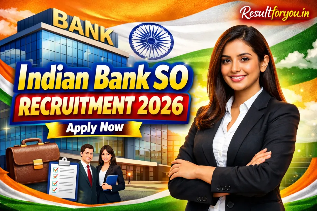 Indian Bank Specialist Officer Recruitment 2026