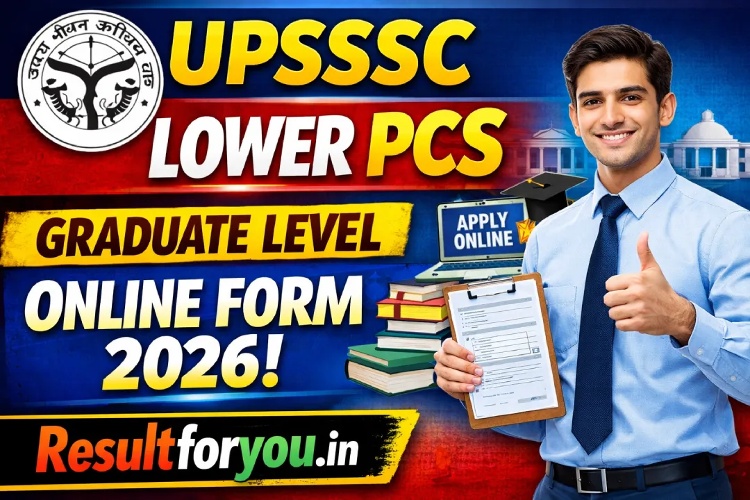UPSSSC Lower PCS Graduate Level Online Form 2026