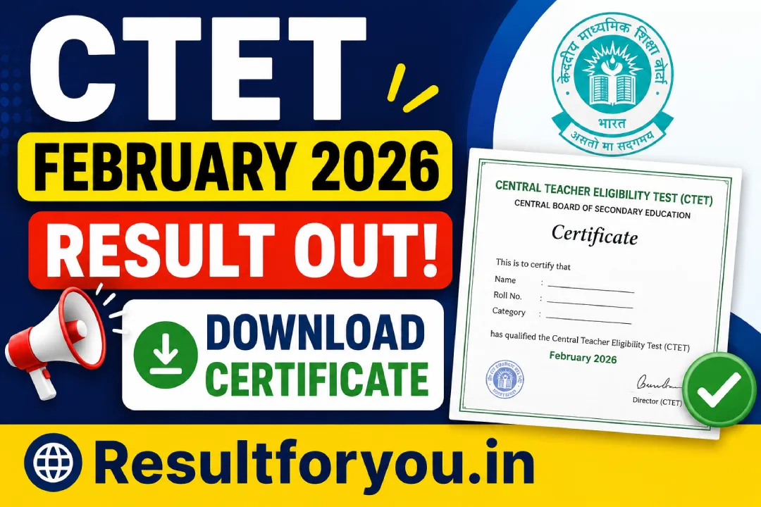 CTET February 2026 Result