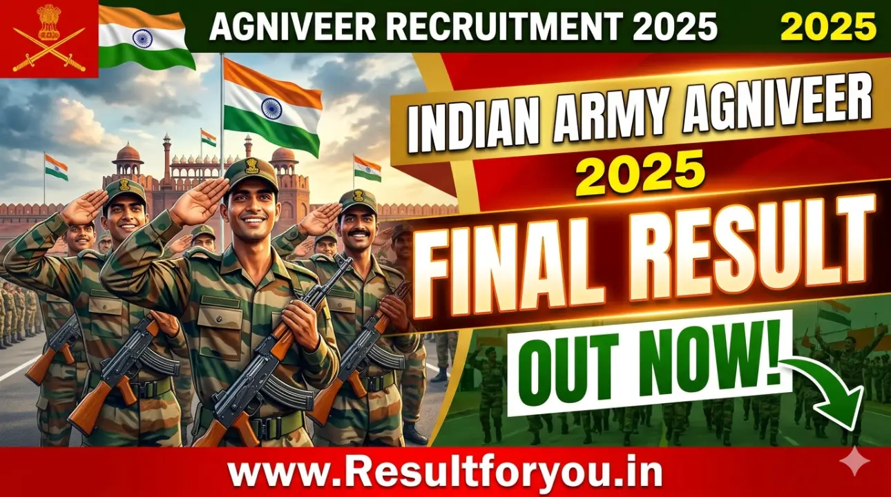 Indian Army Agniveer 2025 Final Result