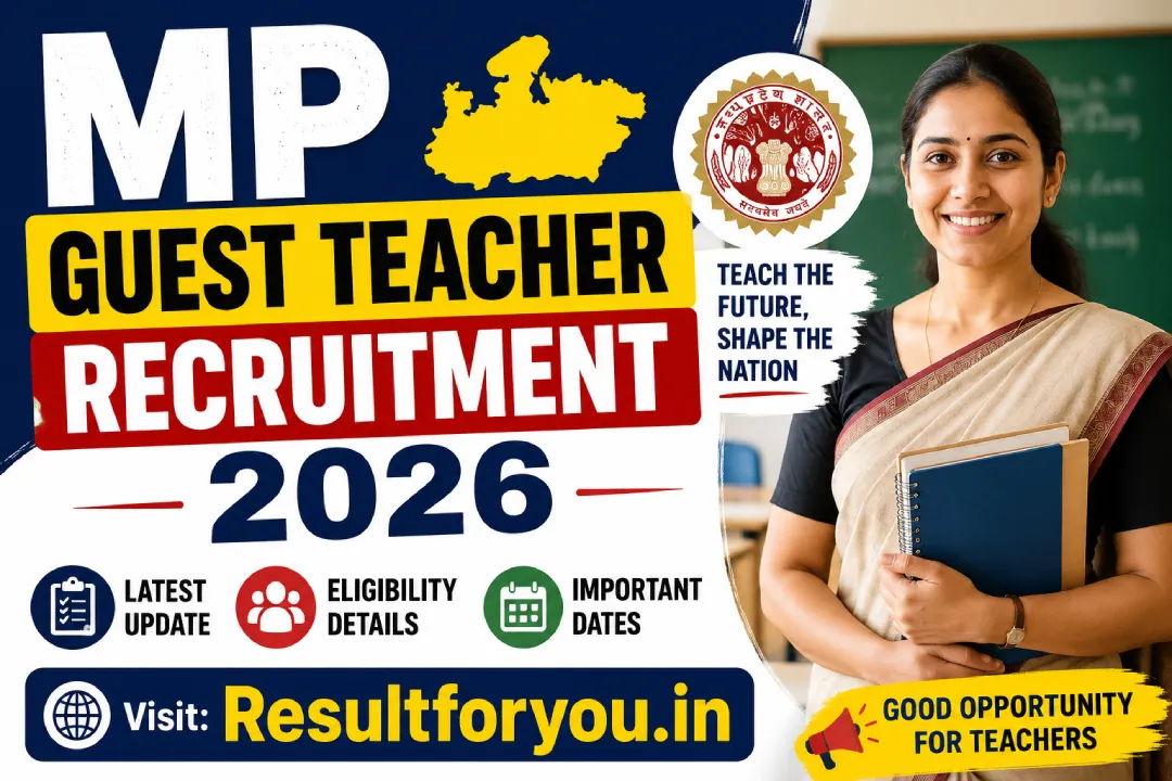 MP Guest Teacher Recruitment 2026