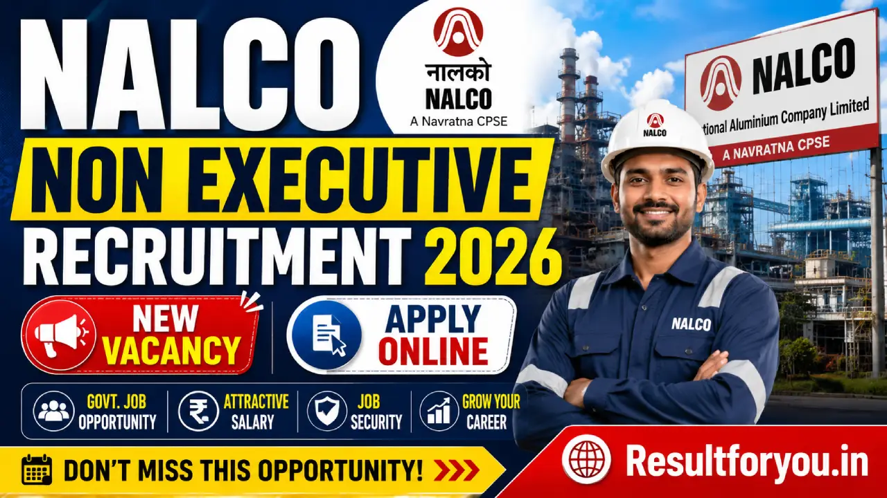 NALCO Non Executive Recruitment 2026