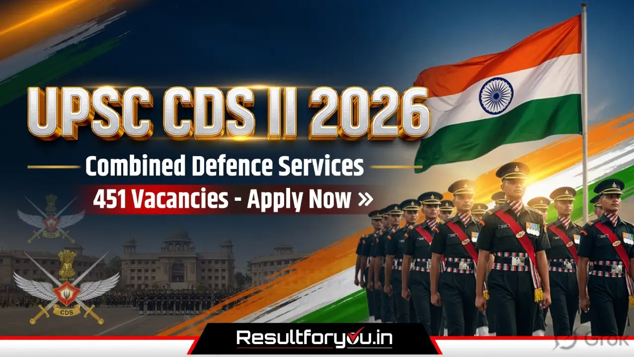UPSC CDS II Recruitment 2026