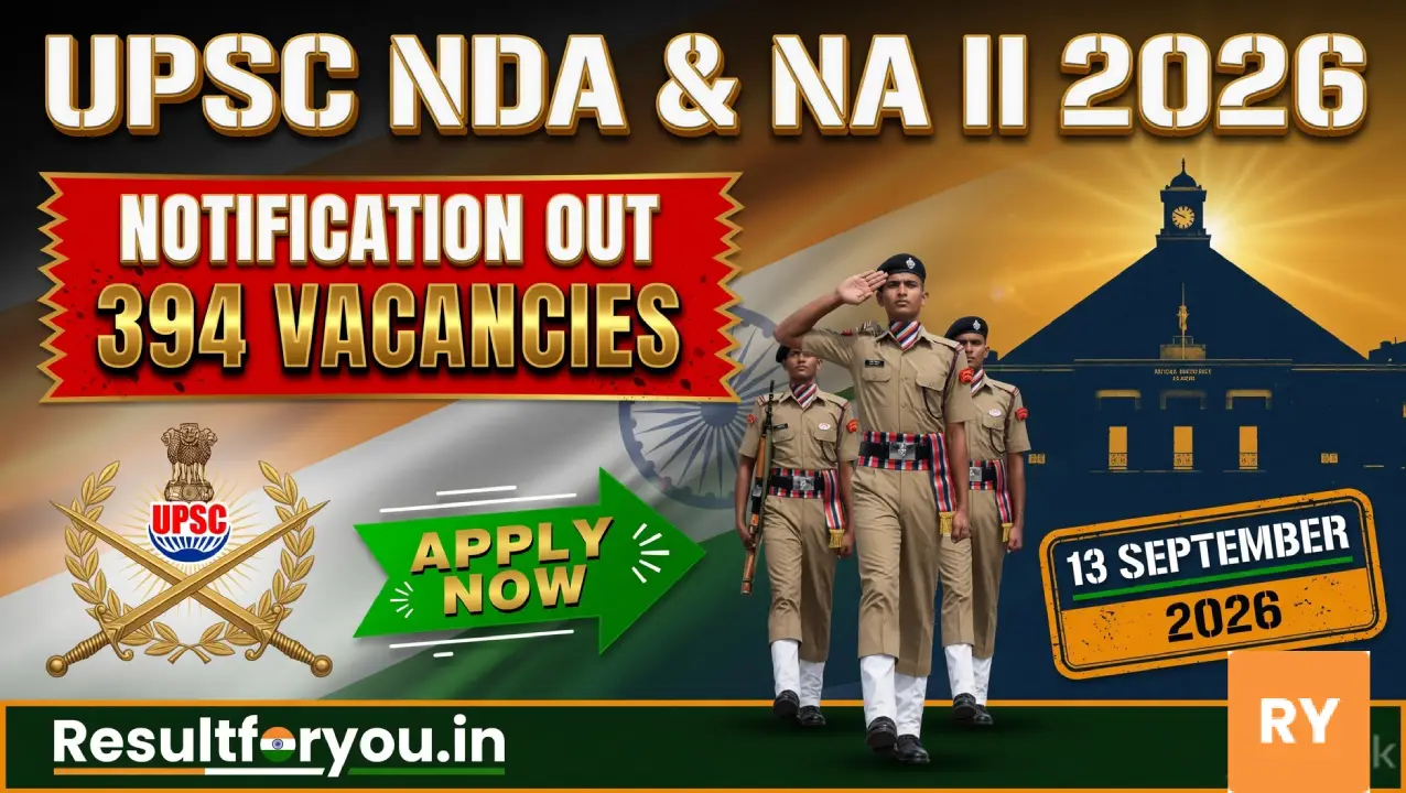 UPSC NDA & NA II Recruitment 2026