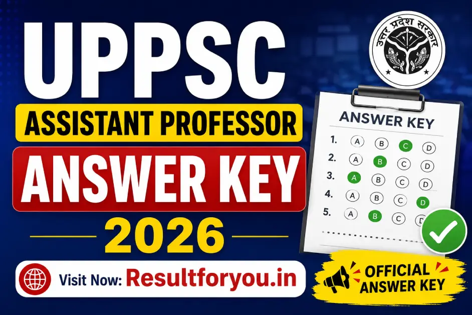 UPPSC Assistant Professor Answer Key 2026